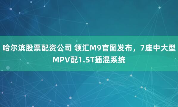 哈尔滨股票配资公司 领汇M9官图发布，7座中大型MPV配1.5T插混系统