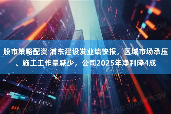股市策略配资 浦东建设发业绩快报，区域市场承压、施工工作量减少，公司2025年净利降4成